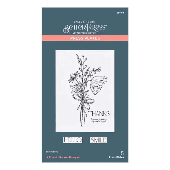 Pressoir à gaufrer Bouquet « A Friend Like You » de la collection Pressed Posies