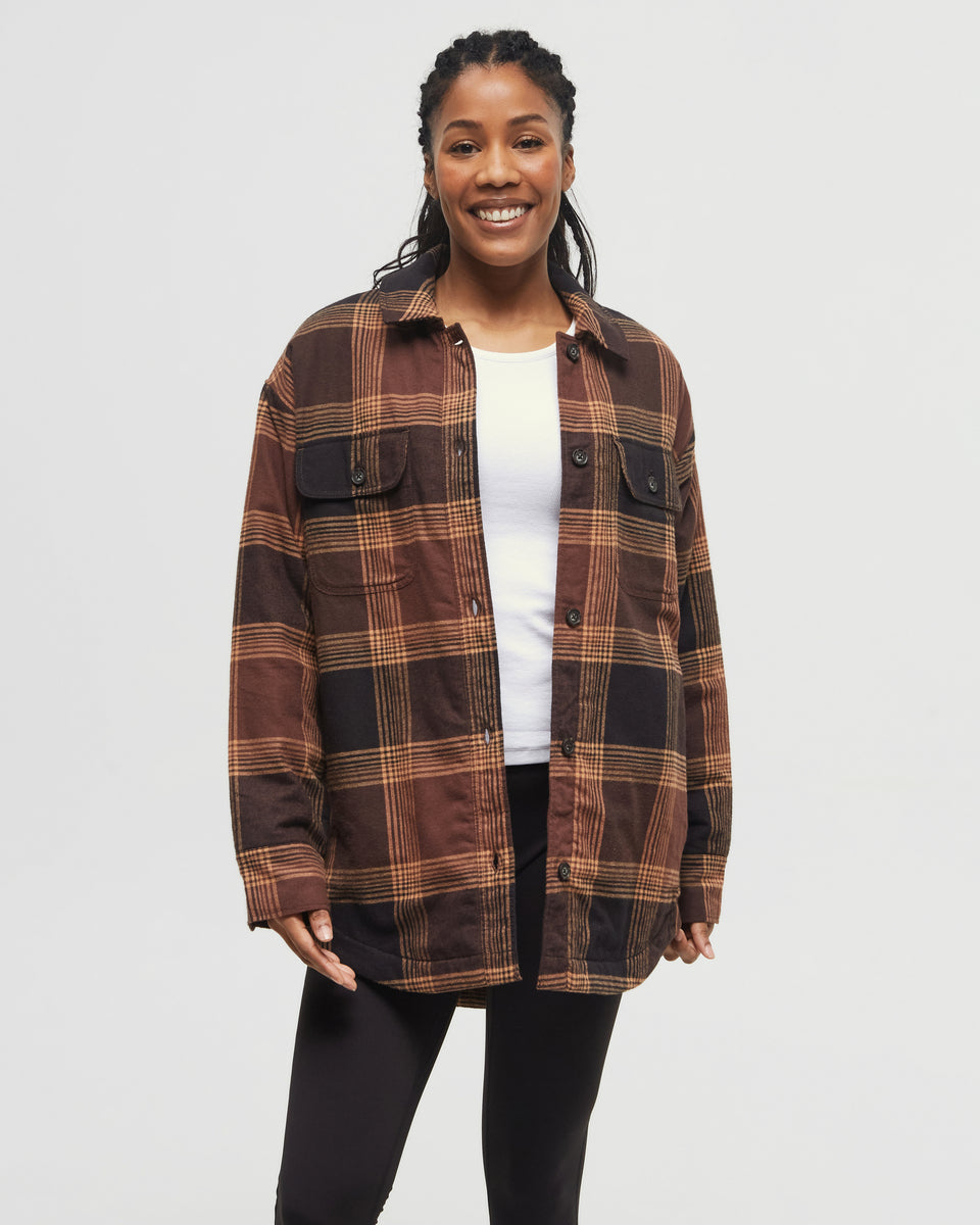 Veste isolée en flanelle de kapok