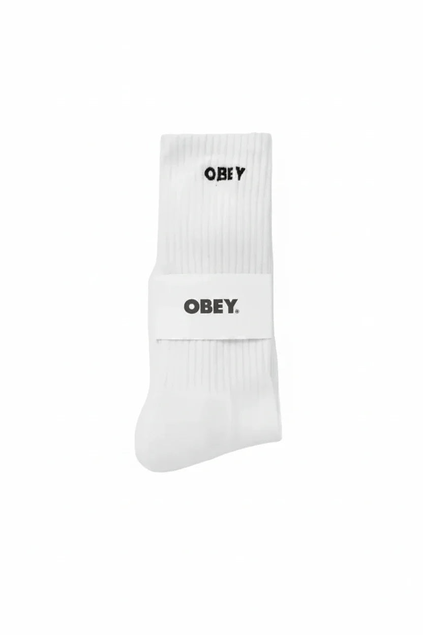Chaussettes Obey 'Bold' - Blanc