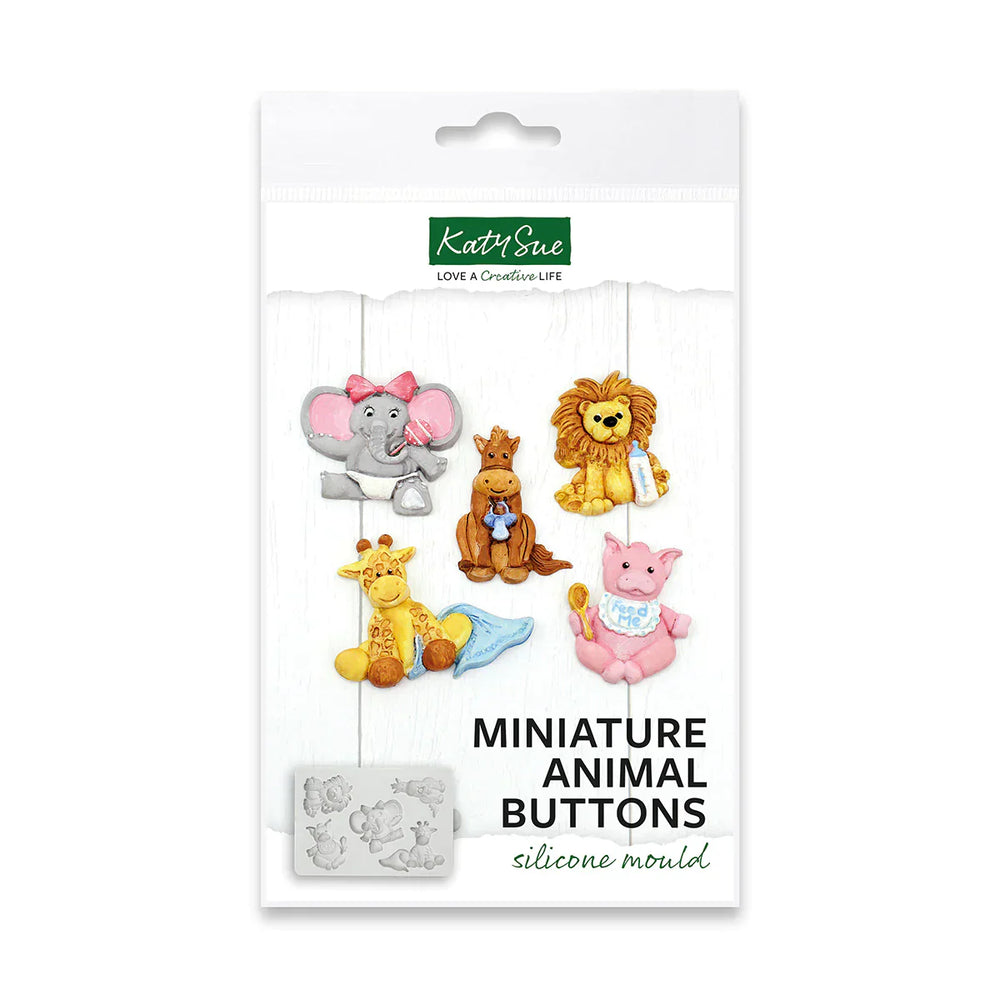 Miniature Animal Buttons Silicone Mould — Ecstasy Crafts