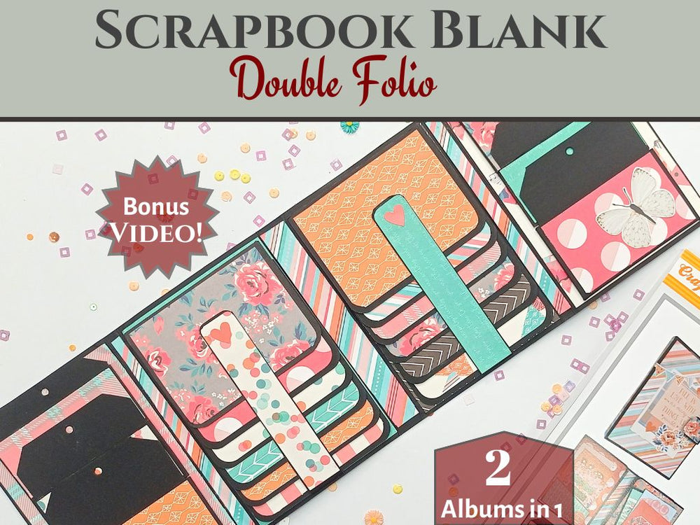 CrafTreat Scrapbook Blanks - Double Folio - Black & Kraft Color — Ecstasy Crafts