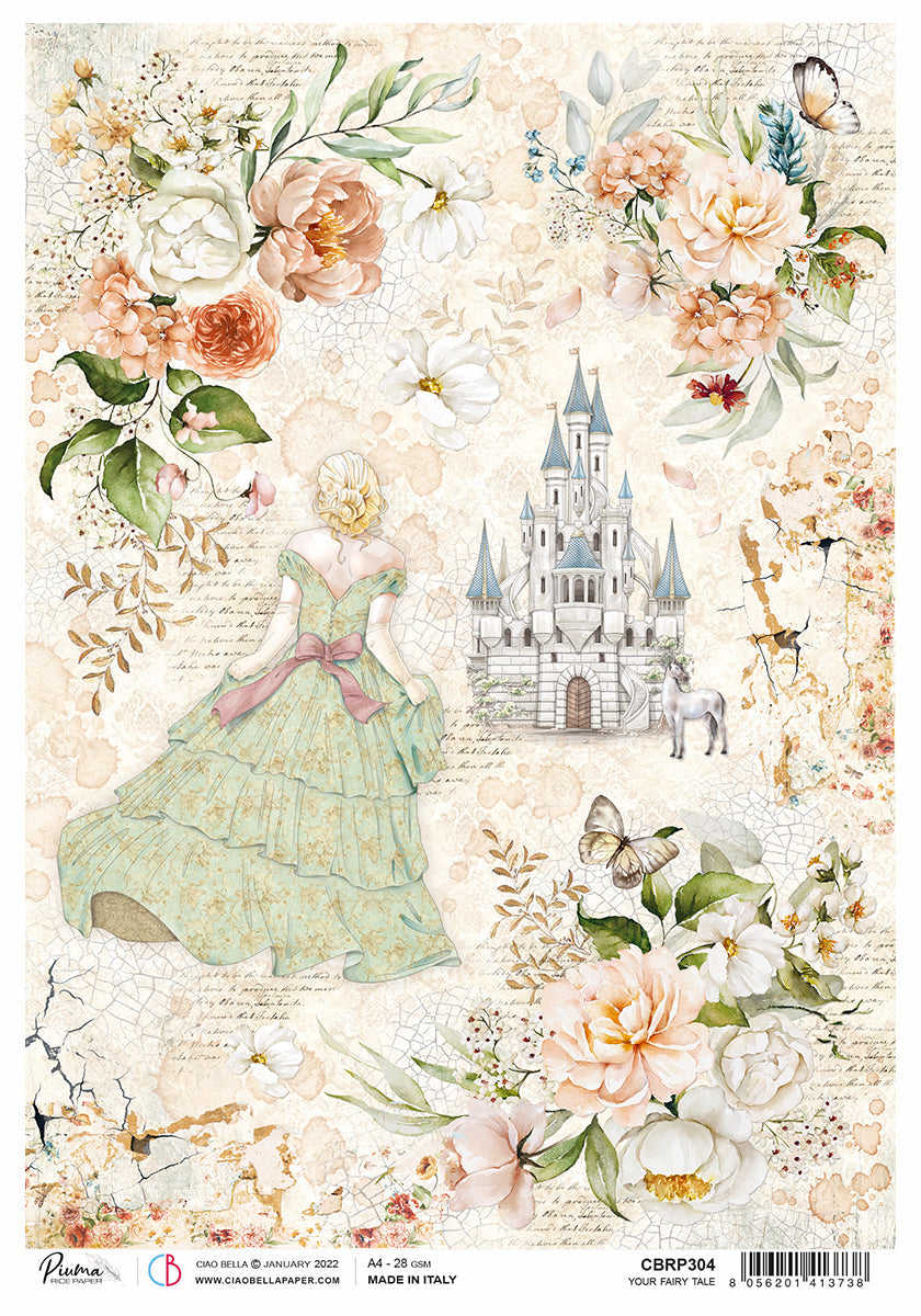 Rice Paper A4 Piuma Your fairy tale - 5 Sheets — Ecstasy Crafts