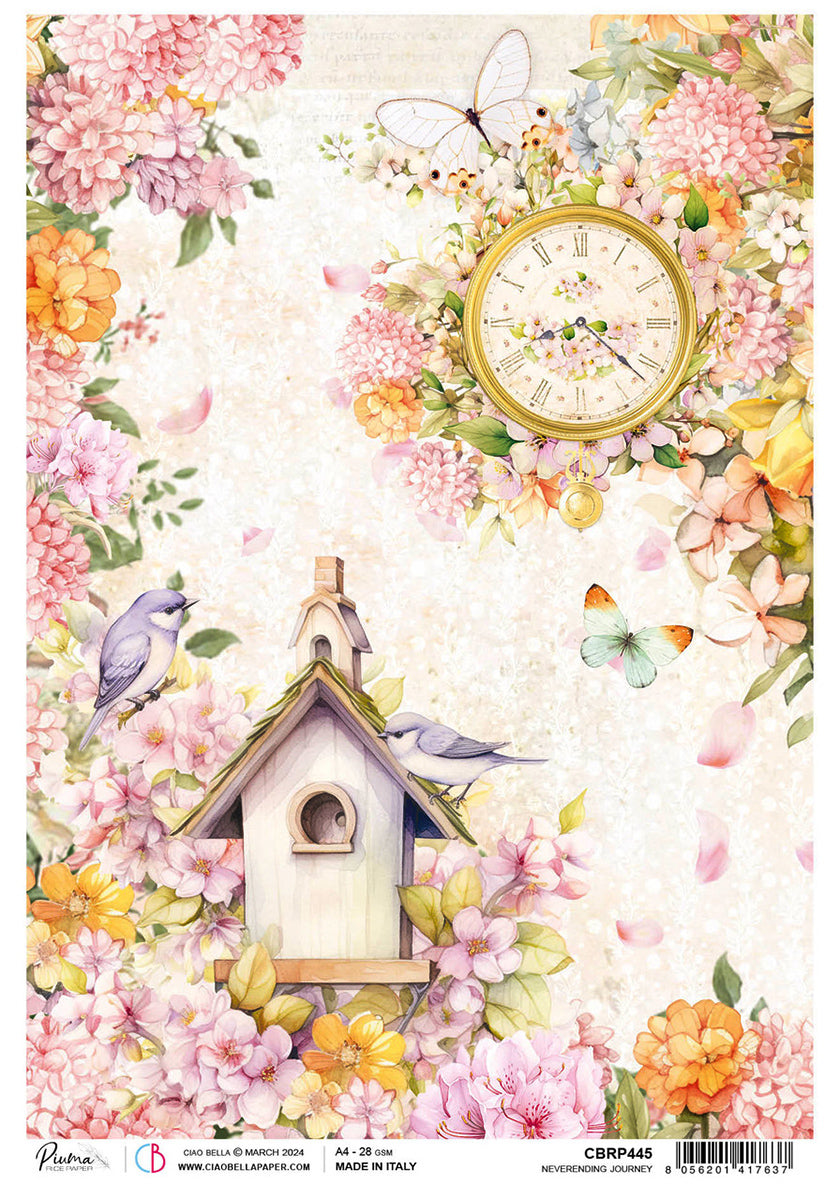 Rice Paper A4 Neverending Journey - 5 Sheets — Ecstasy Crafts