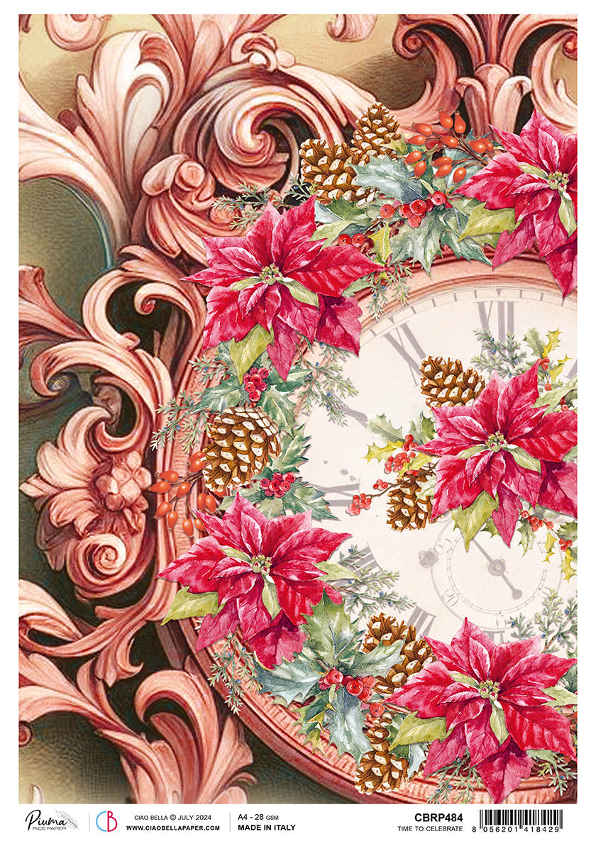 Rice Paper A4 Time to Celebrate - 5 Sheets — Ecstasy Crafts