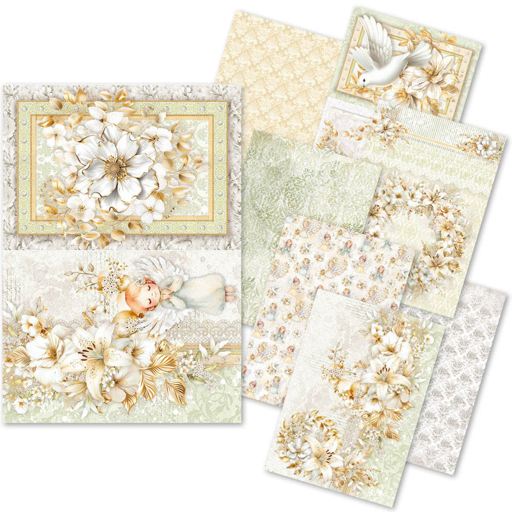 Papier de riz A5 ASSORTI 8/Paquet Jour de Bénédiction
