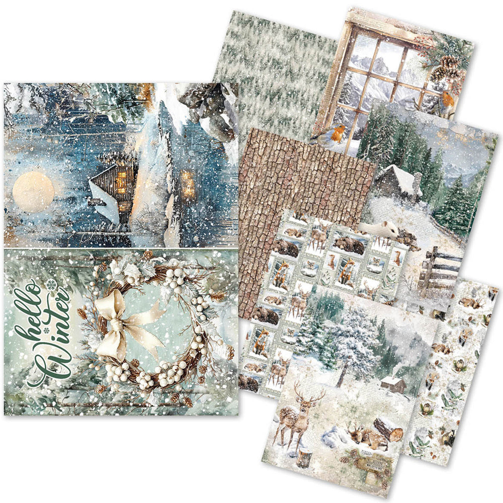 Papier de Riz A5 MIXTE 8/Paquet Contes de la Forêt