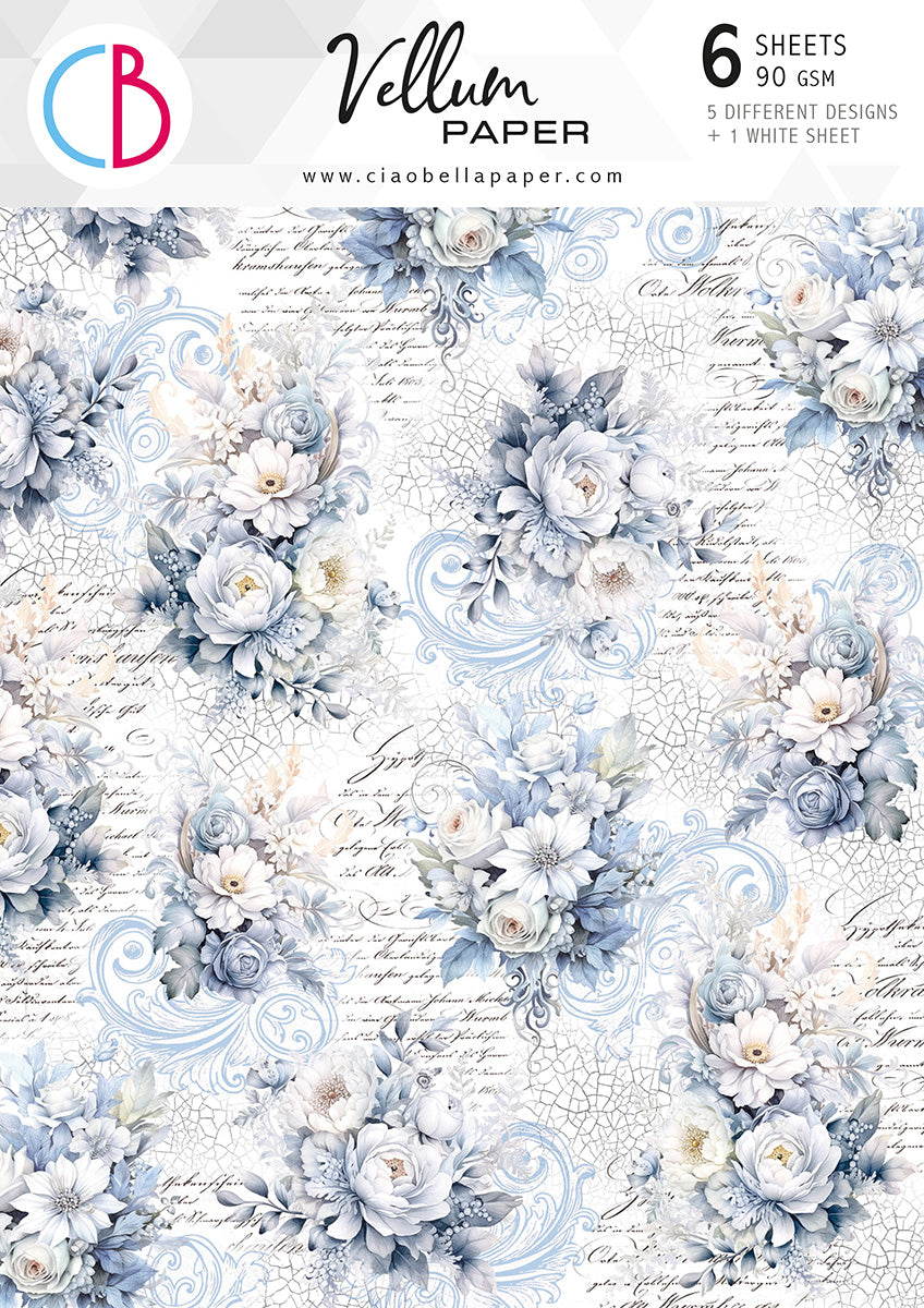 Motifs papier Vélin Minuit Magique A4 6/paq.