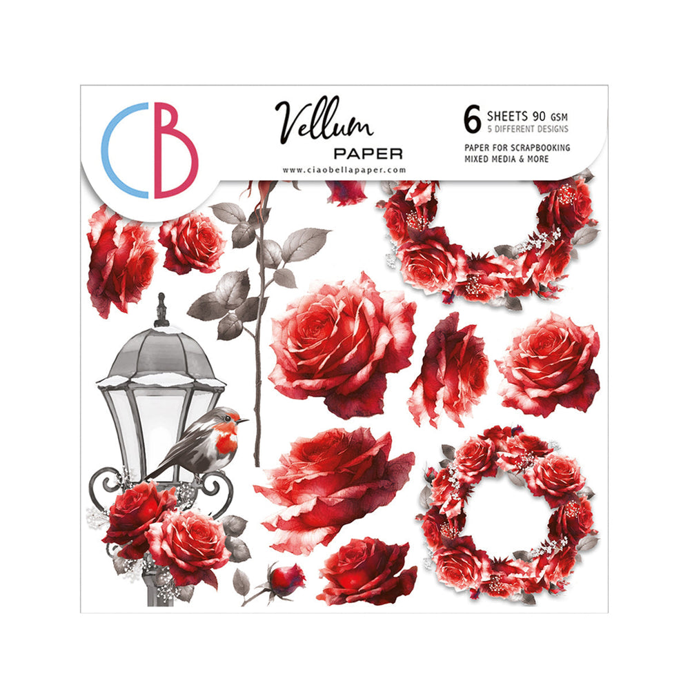 Vellum Paris Je t’aime Fussy Cut 6"x6" 6/Pkg — Ecstasy Crafts