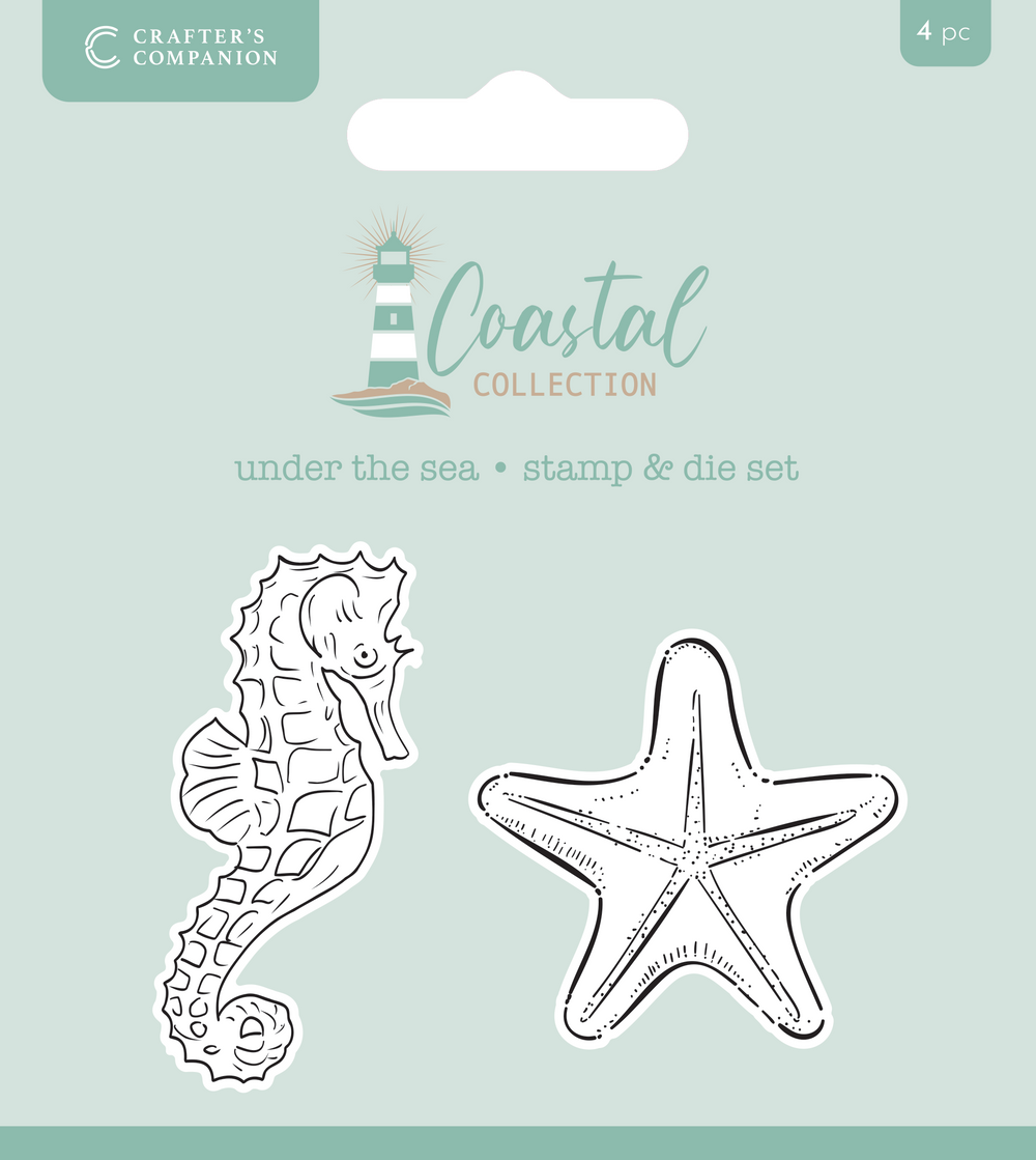 Crafter’s Companion Coastal Collection Stamp & Die - Under the Sea — Ecstasy Crafts