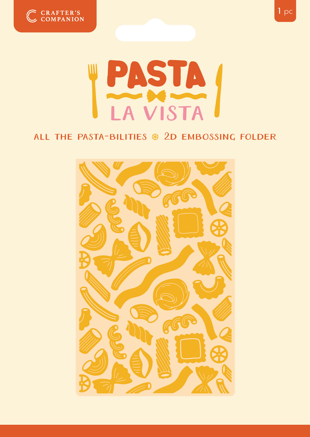 Crafter’s Companion Pasta La Vista Classeur de gaufrage 2D 10,16x15,24 cm – Toutes les pâtes-sibilités