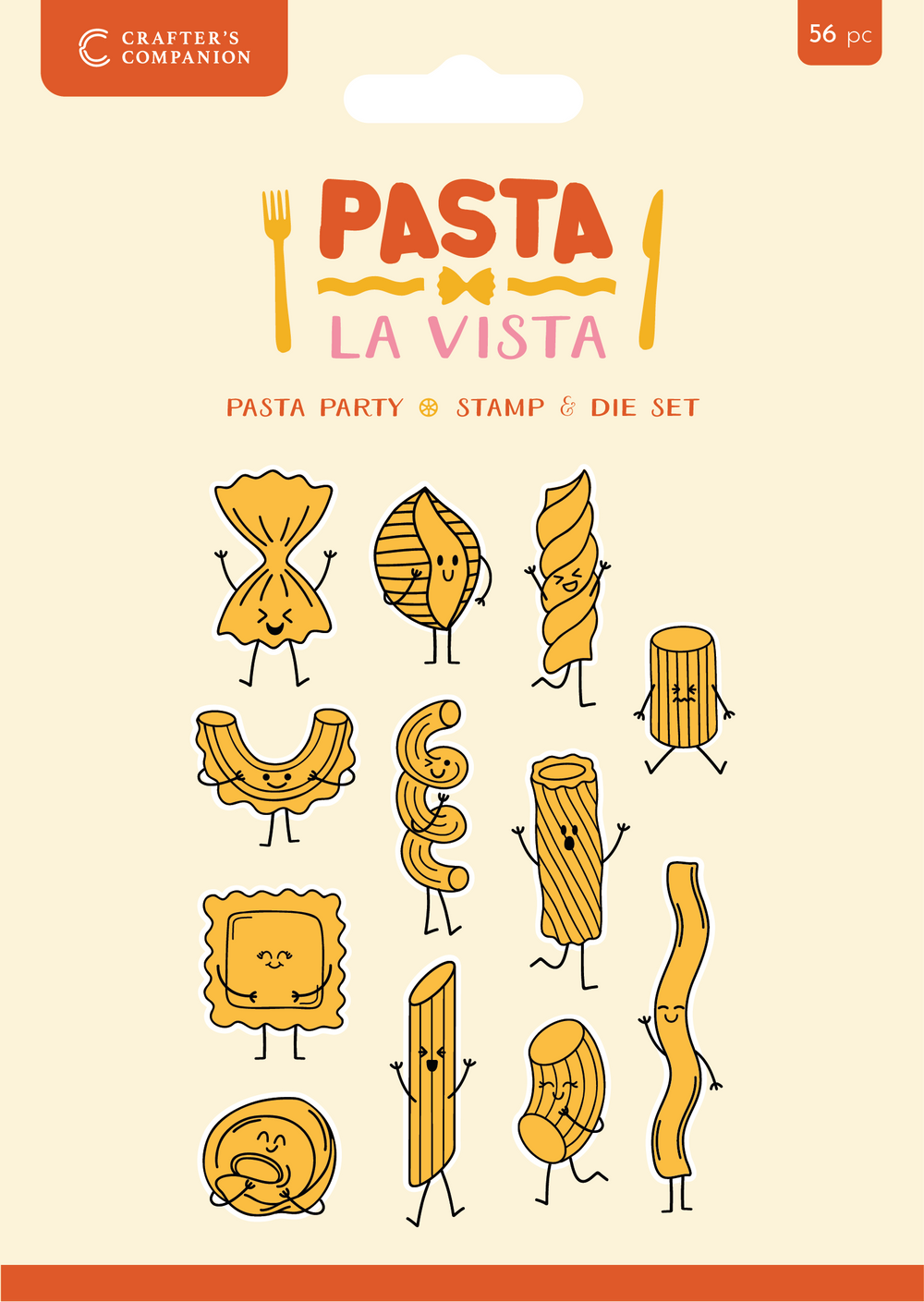 Crafter’s Companion Tampon et Matrice Pasta La Vista - Pasta Party