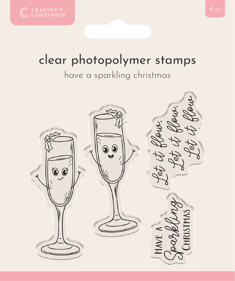 Tampon photopolymère Crafter’s Companion - Joyeux Noël pétillant