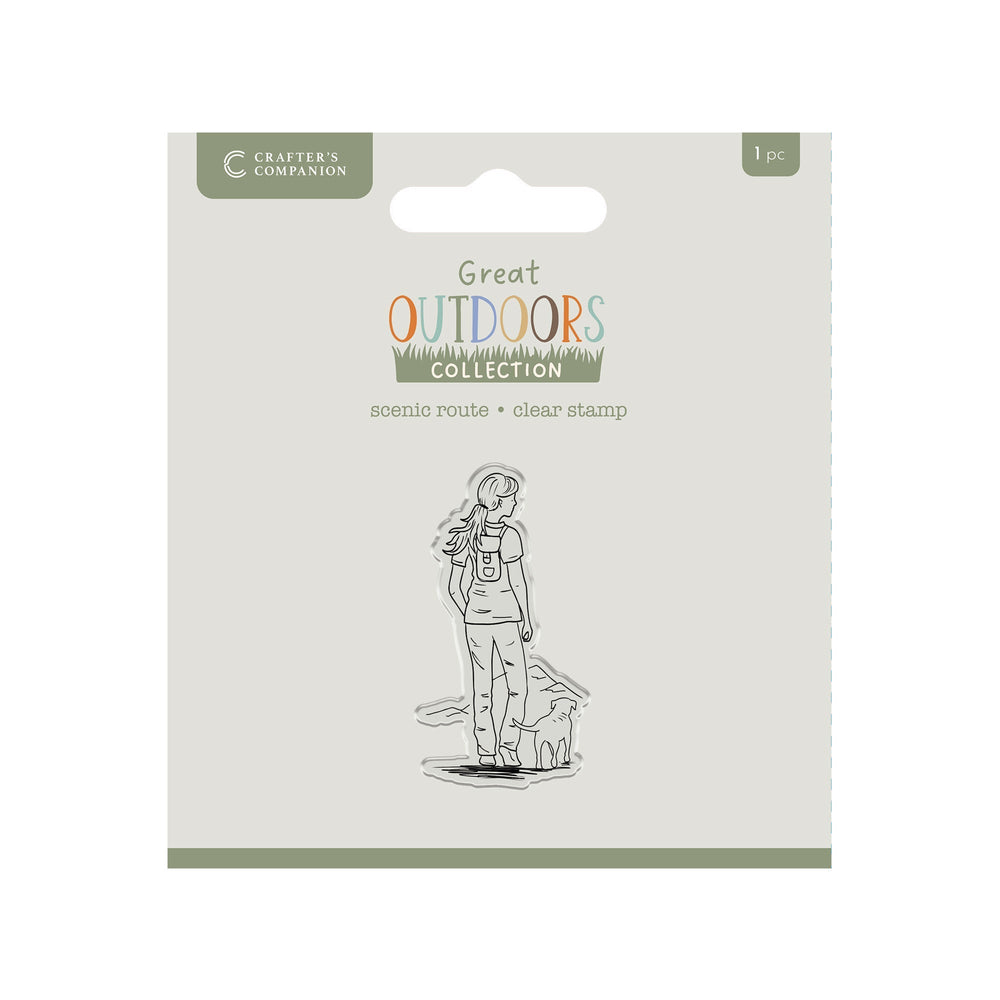Crafters Companion The Great Outdoors Jeu de tampons acryliques transparents - Route panoramique