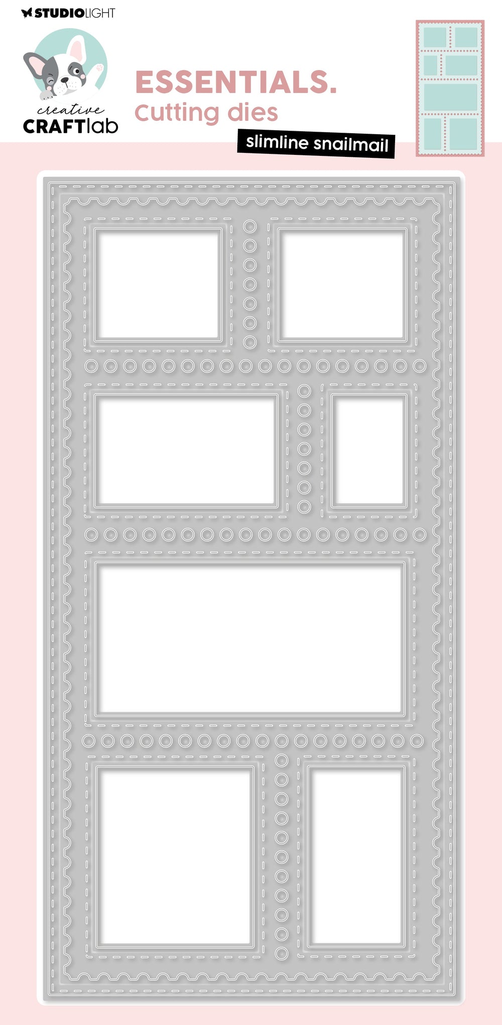 Matrice de découpe CCL Slimline Snailmail Essentials 9 pièces