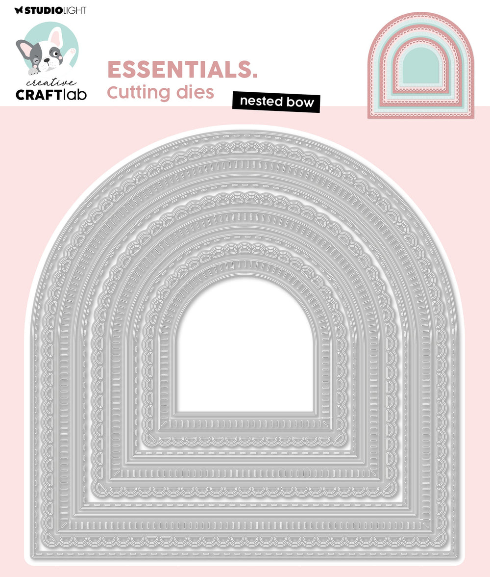 CCL Cutting Die Nested Bow Essentials 12 PC