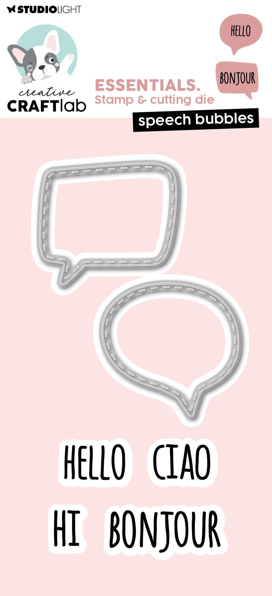 Matrices de découpe et gaufrage CCL Bulles de Dialogue Essentiels 6 pièces
