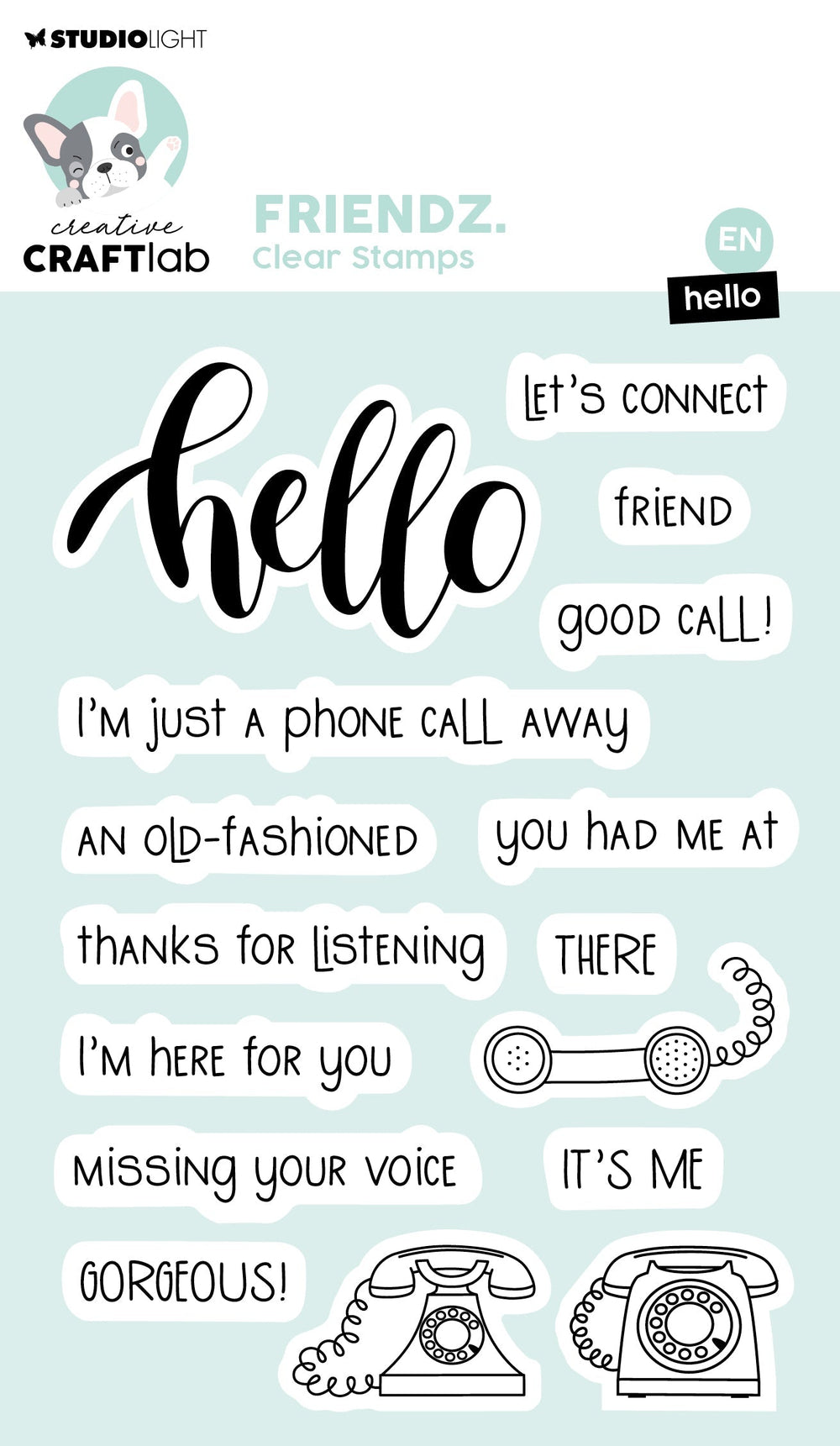 CCL Tampon transparent Hello Friendz 16 pièces