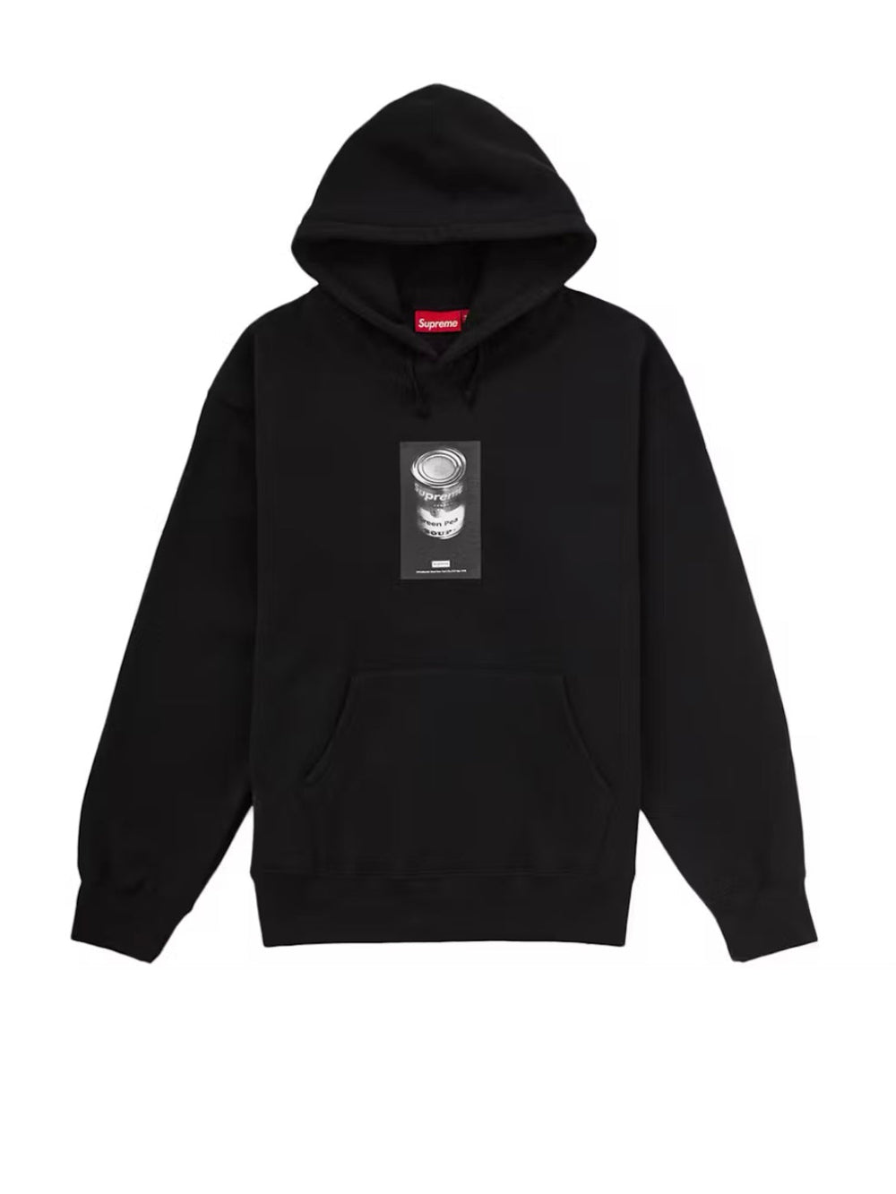 Suprême Hoodie 'Boîte de soupe' - Noir