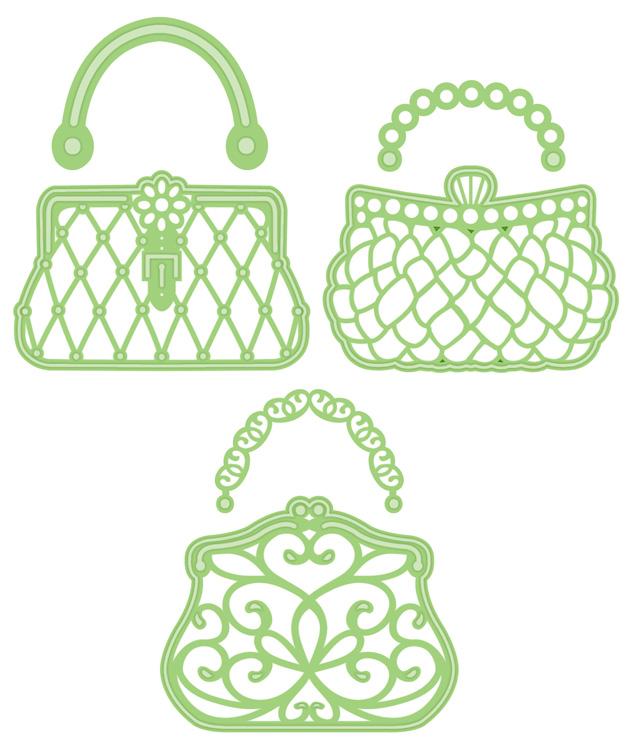 Collection Les Essentiels Matrices de découpe Sacs à main vintage
