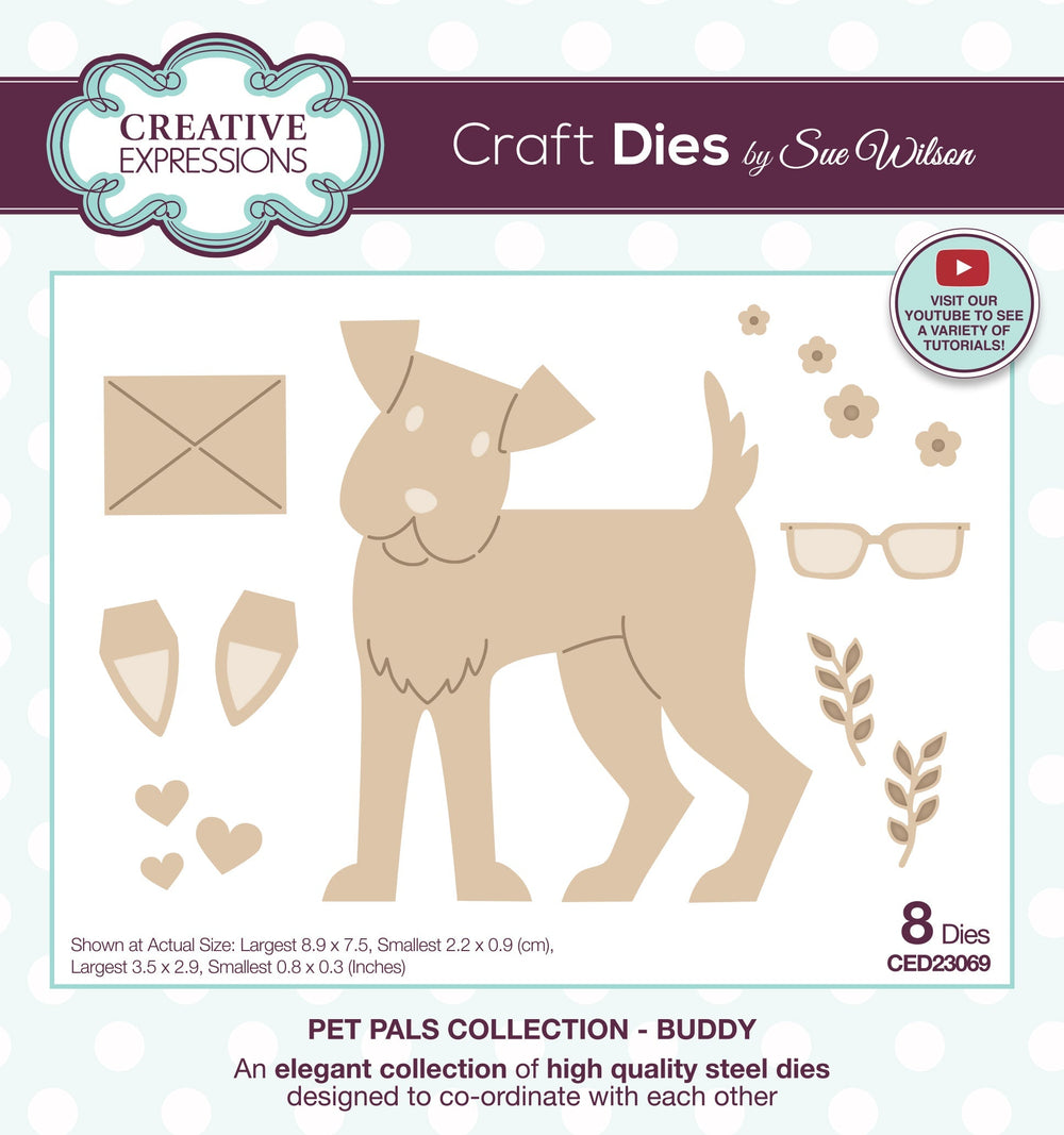 Creative Expressions Sue Wilson Pet Pals Buddy Craft Die — Ecstasy Crafts