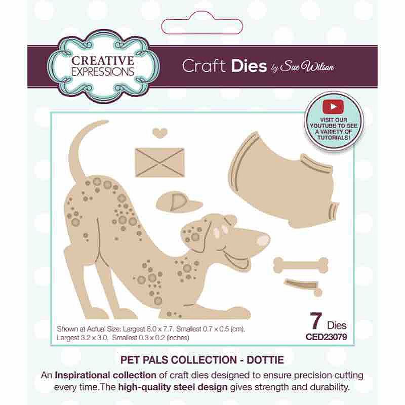 Creative Expressions Sue Wilson Pet Pals Dottie Craft Die — Ecstasy Crafts