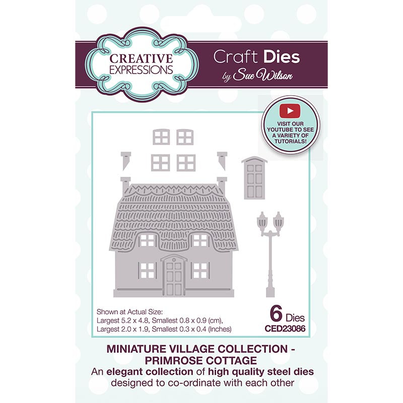 Creative Expressions Sue Wilson Miniature Village Primrose Cottage Craft Die — Ecstasy Crafts