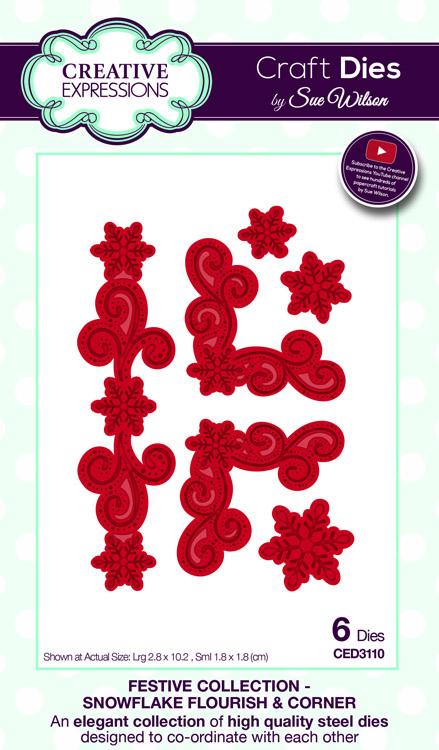 Collection Festive Flocon et Enjolivure en Coin