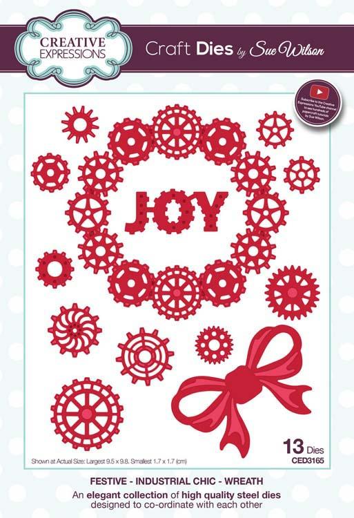 Festive Industrial Chic Collection Wreath — Ecstasy Crafts