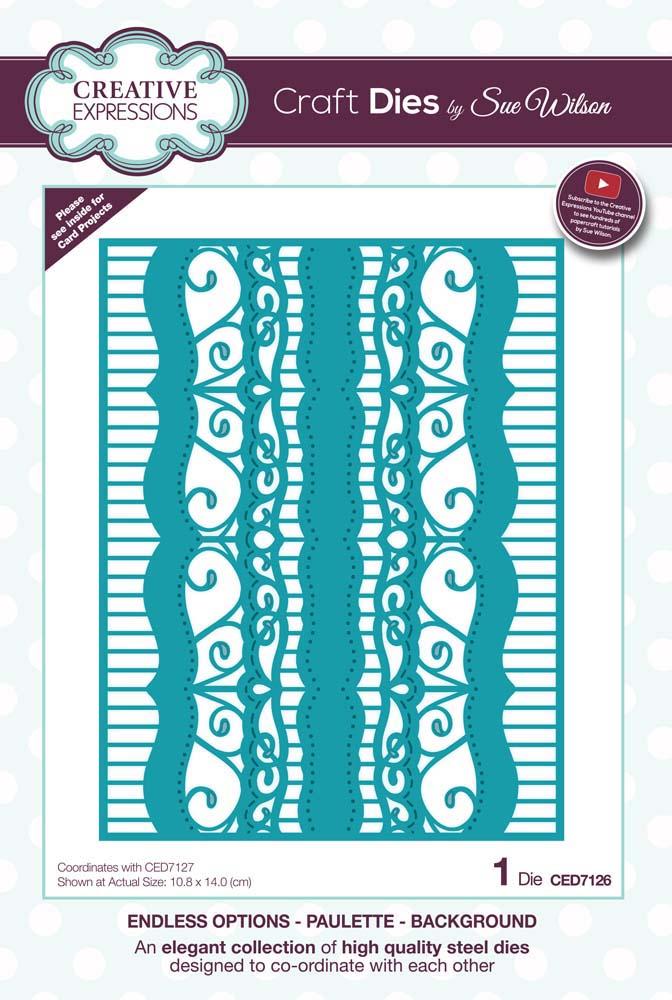 Matrices de coupe par Sue Wilson Collection Endless Options Paulette - Fond