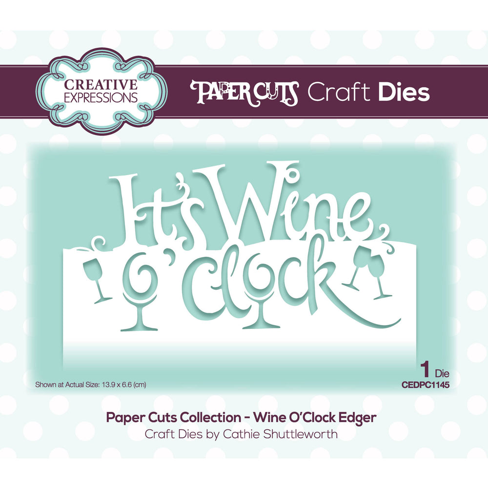 Collection Paper Cuts - Bordure Wine O'Clock