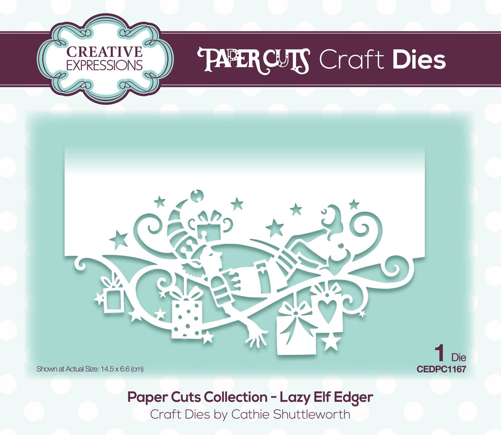 Matrice de découpe Creative Expressions Paper Cuts - Bordure Elfe Paresseux