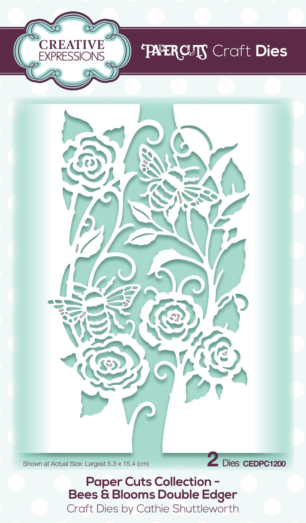 Creative Expressions Paper Cuts Bees & Blooms Double Edger Craft Die
