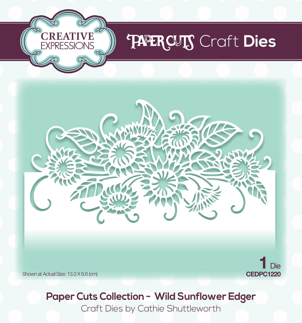 Matrice de découpe « Tournesol sauvage » Creative Expressions Paper Cuts
