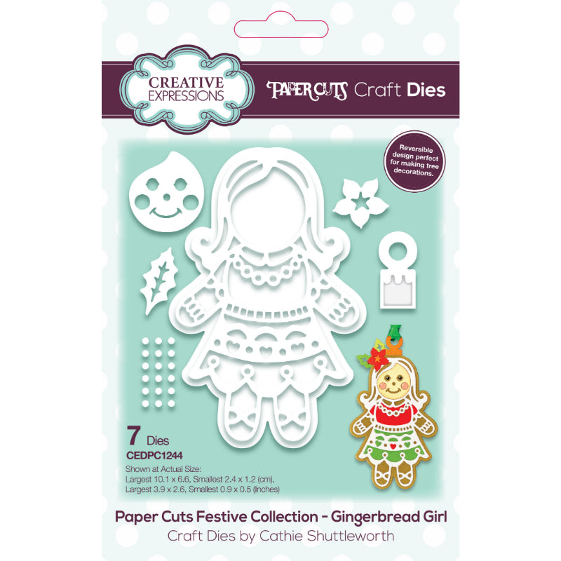 Matrice de découpe Creative Expressions Paper Cuts Fille Pain d'Épices Festive