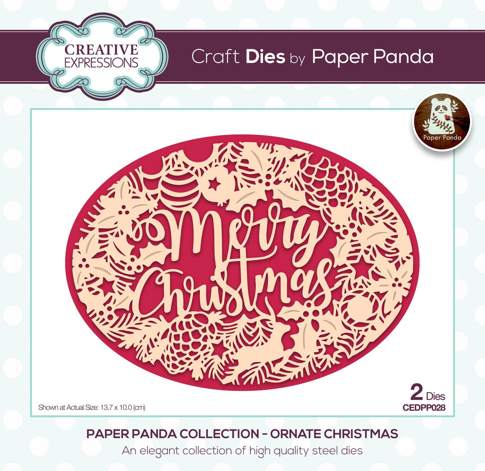Creative Expressions Paper Panda Flocon de Neige Orné pour Artisanat