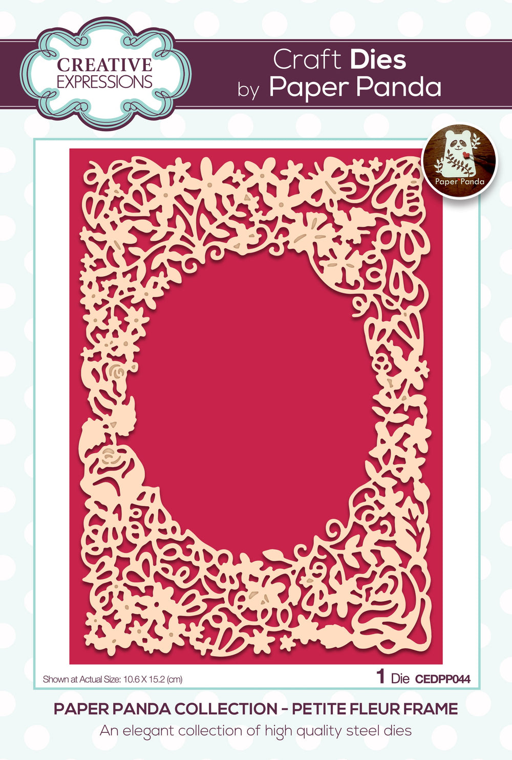 Matrice de découpe Creative Expressions Paper Panda Petite Fleur Frame