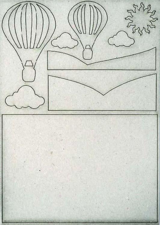 Creative Expressions Pop-ems Scene Hot Air Balloon