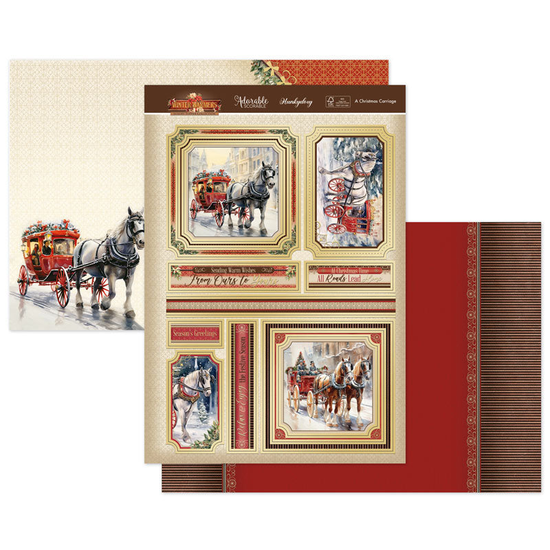 A Christmas Carriage Luxury Topper Set — Ecstasy Crafts