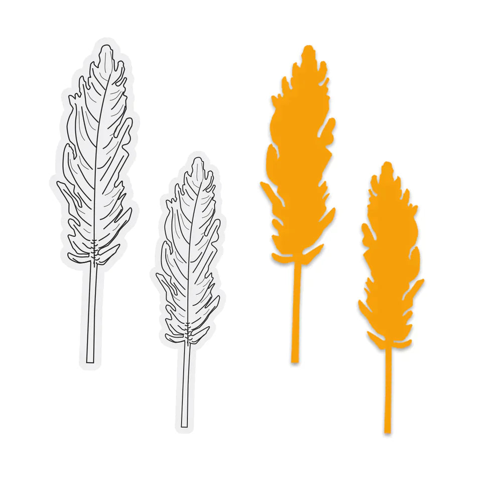 Couture Creations - Tampon et matrices Pampas Grass