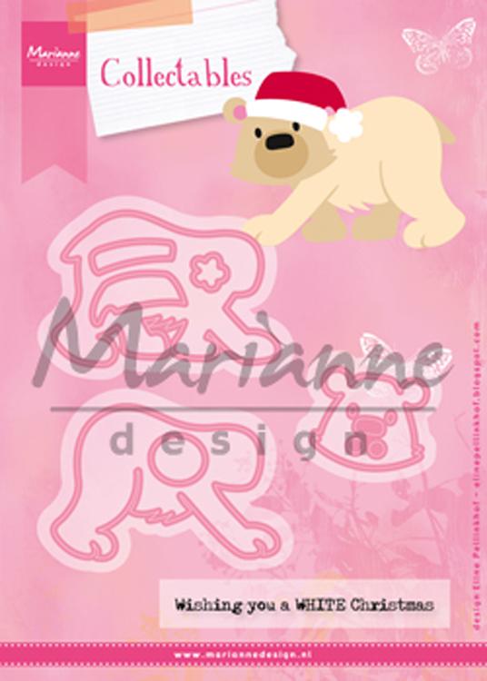 Marianne Design: Collectables Die Set - Eline's Polar bear — Ecstasy Crafts