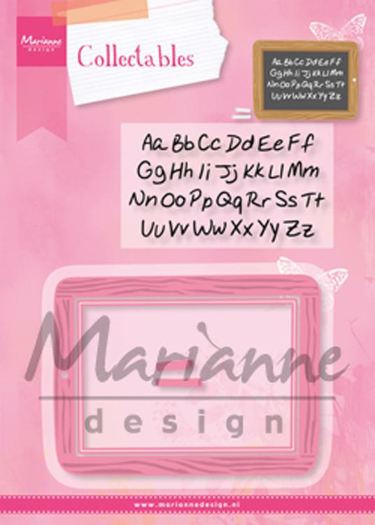 Marianne Design: Matrices de découpe et tampons - Ardoise d'écolier