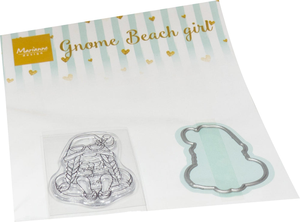 Marianne Design Tampon et Pochoir - Gnomes Plage Fille
