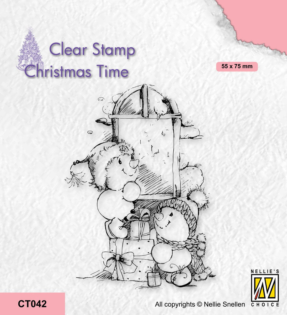 Nellie's Choice Clear Stamp Christmas Time - Present Delivery — Ecstasy Crafts