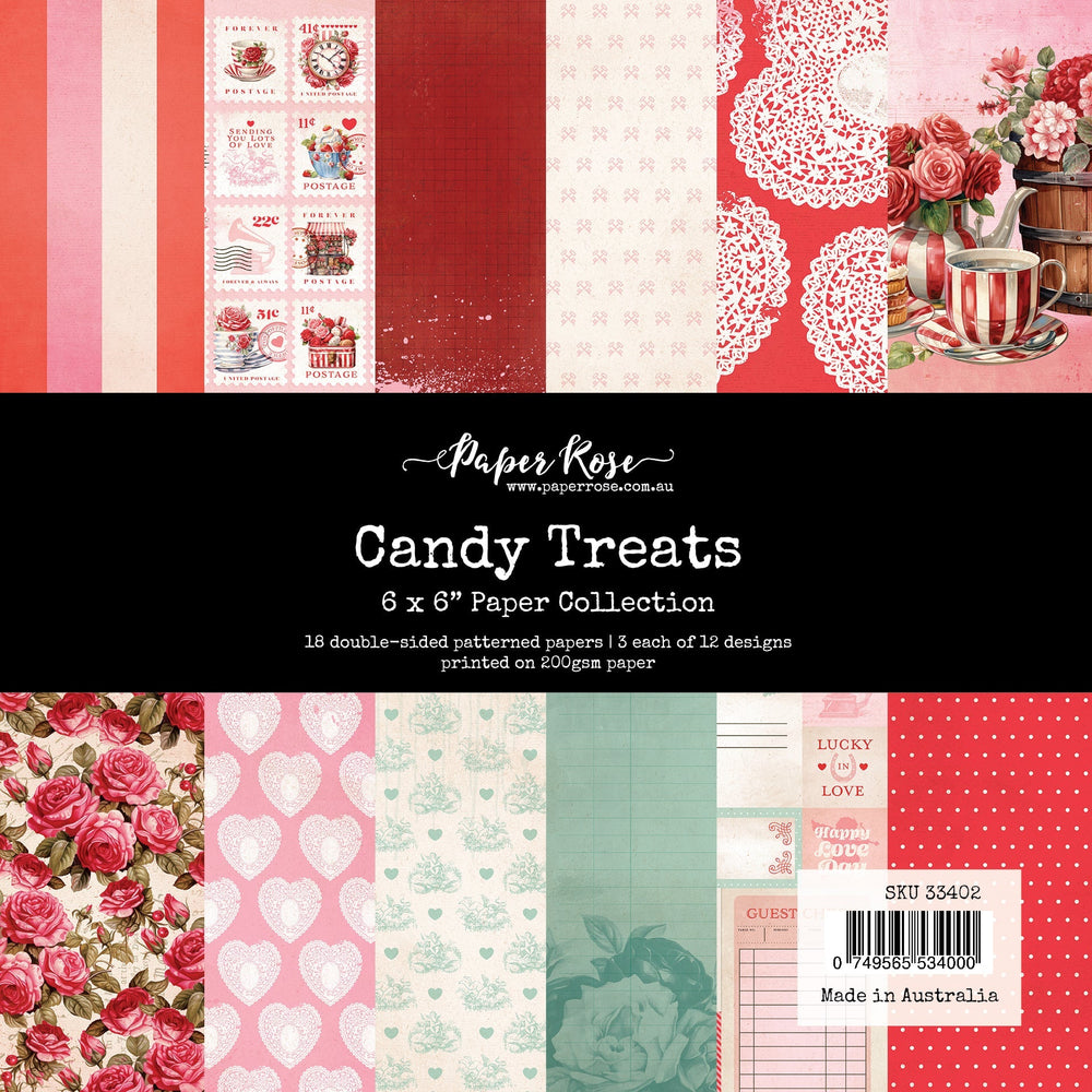 Collection de papiers 6x6 Friandises 33402