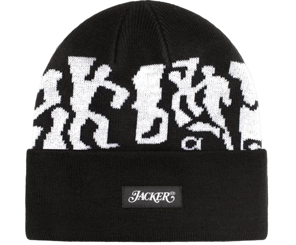 Jacker 'Mirror Maze' Beanie - Black