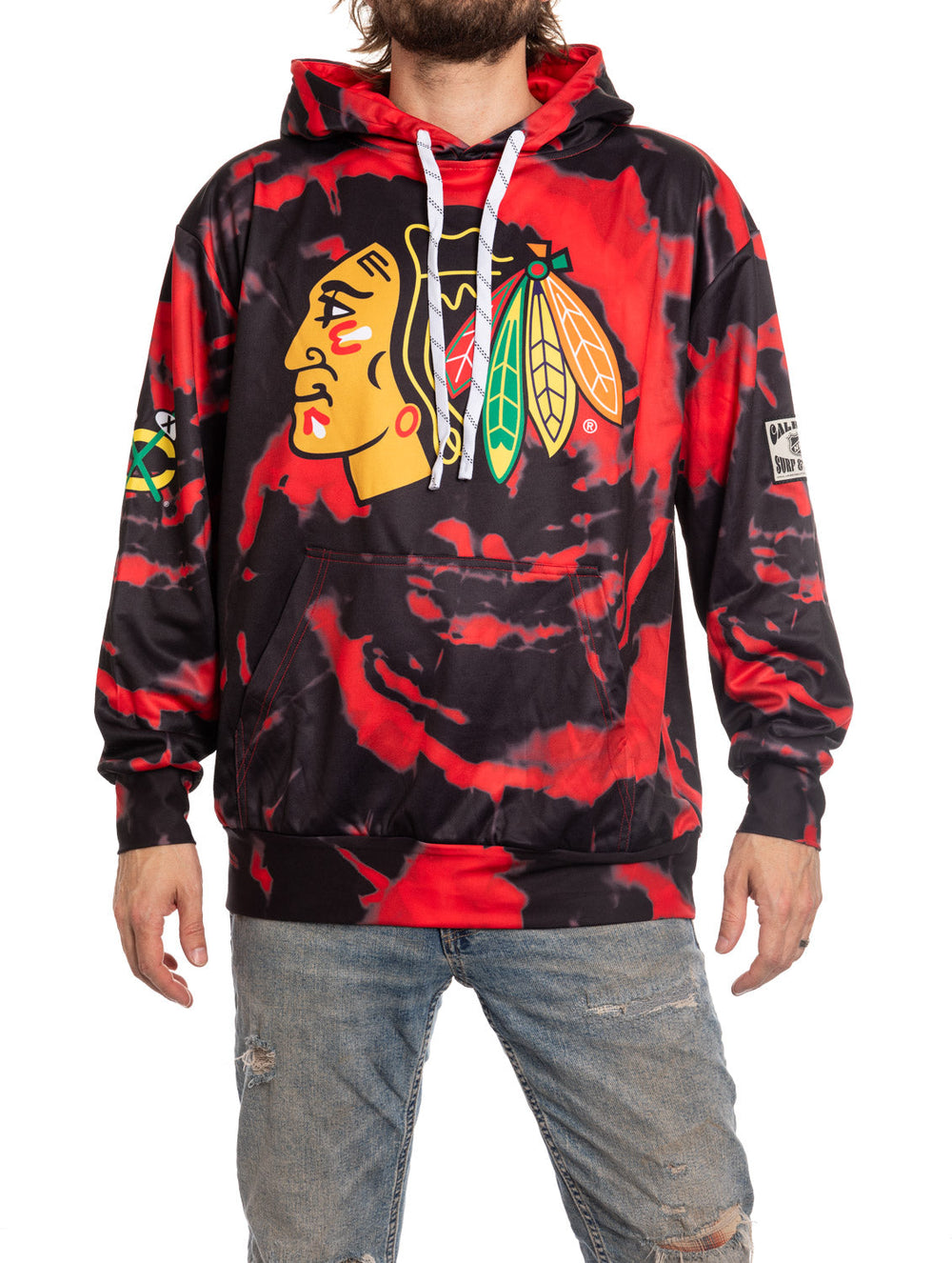 Chandail à capuchon par sublimation des Blackhawks de Chicago