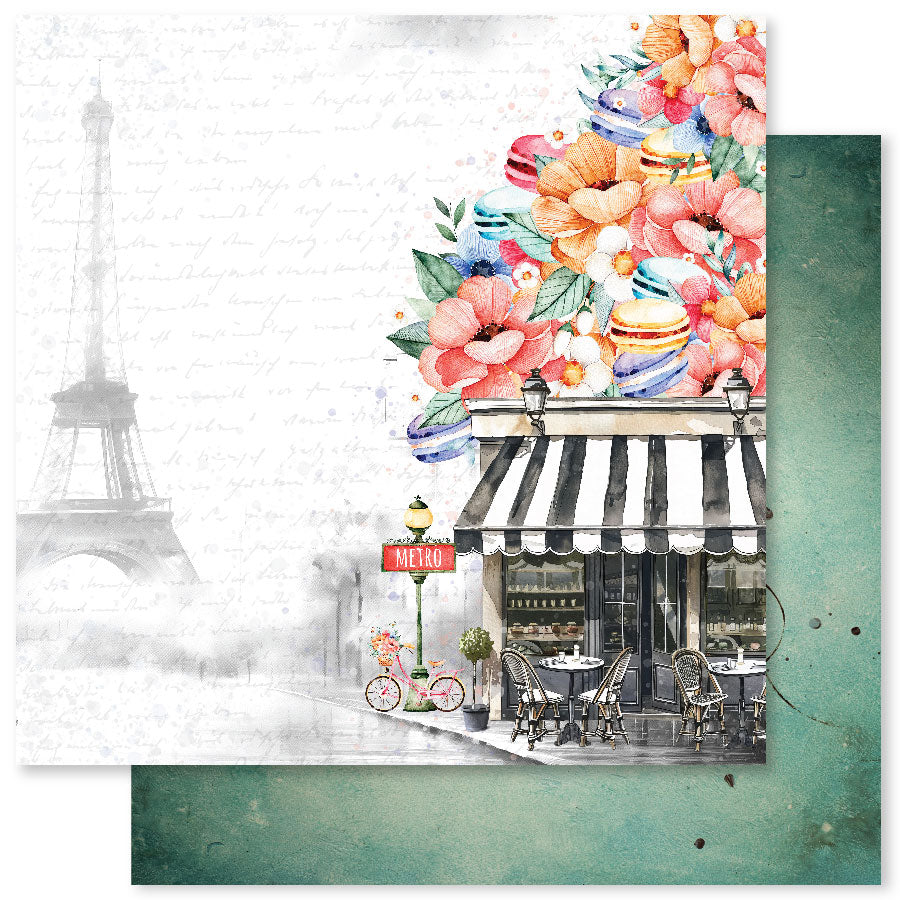 Coffee In Paris E 12x12 Paper (12pc Bulk Pack) 32319 — Ecstasy Crafts