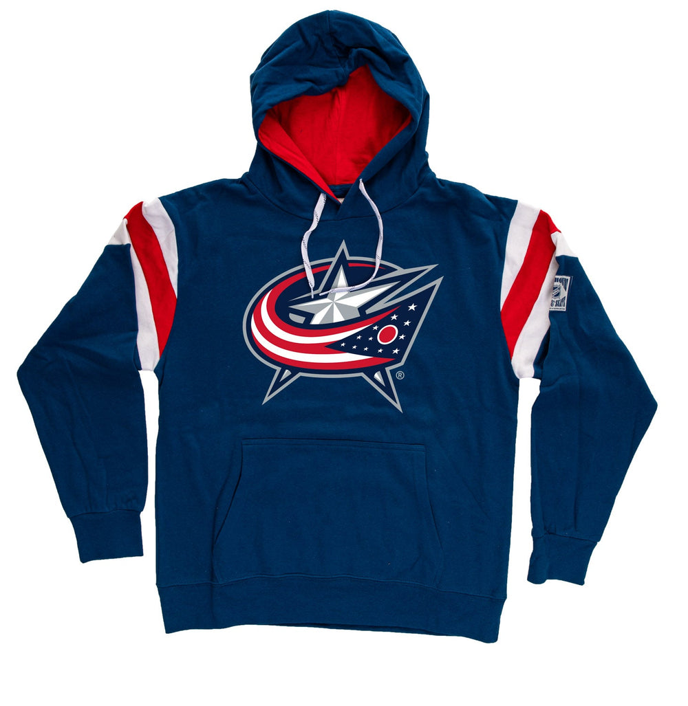 Chandail à capuchon de style rétro des Blue Jackets de Columbus