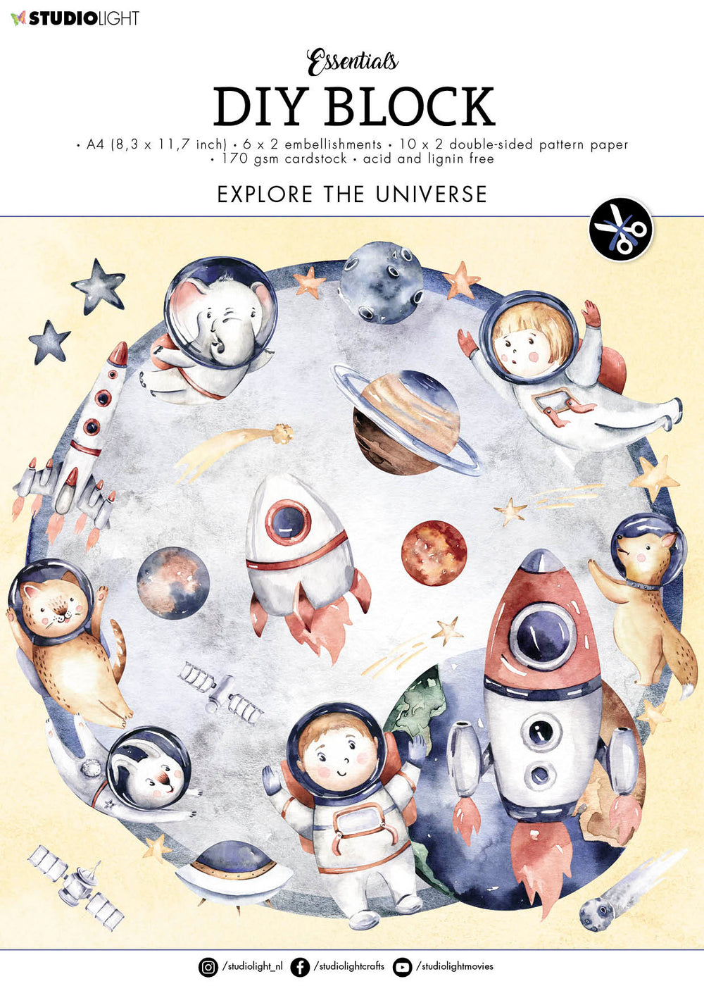 SL DIY Block Explore The Universe Essentials 294x210xmm 1 PC nr.17