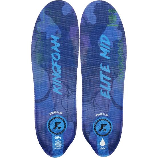 Semelles FP Insoles 'Kingfoam Elite Mid Sport' - Camo Bleu/Bleu Clair